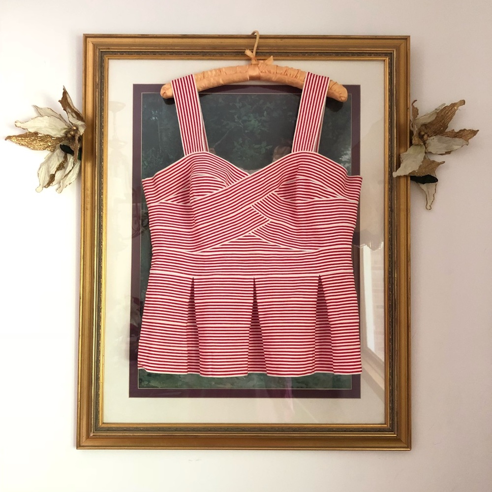 Anthropologie HD in Paris bandage peplum top XL